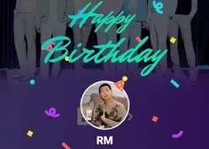 happy birthday love you Namjoon 👑♥️💃🥳🎁🎀🥰🎉💫