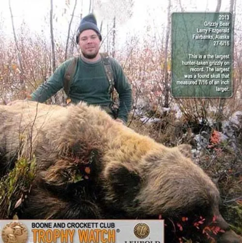 شکارچی بی رحمی که به زندگی بزرگترین خرس گریزلی جهان پایان