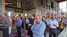 قرائت دعای توسل در کاظمین برای سلامتی رئیس‌جمهور و هیأت ه