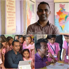 رانجین دیسالی معلم یه مدرسه روستایی در هند نصف جایزه ۱ می