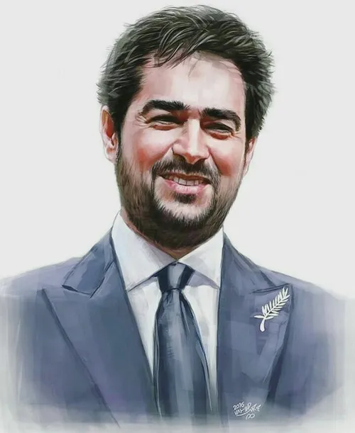 نقاشی زیبا از شهاب حسینی