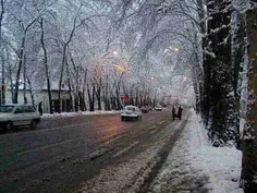 اینم برف تهران