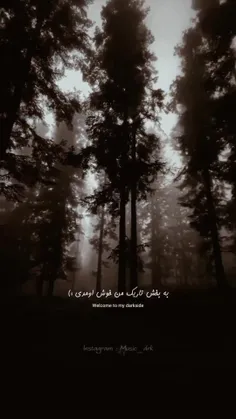 به بخش تاریک من خوش اومدی.. 🤎