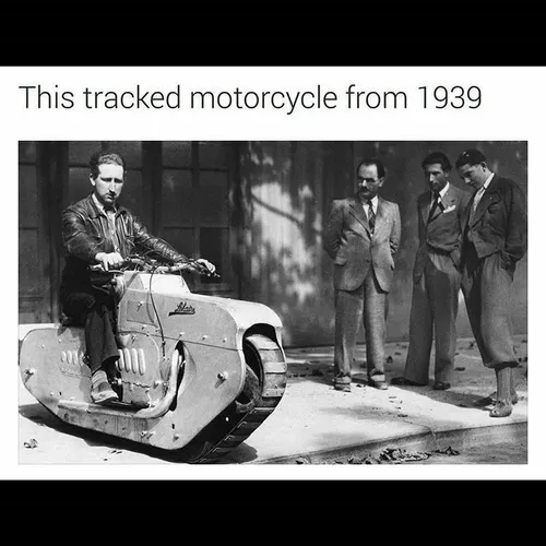 تصویری از موتور سیکلتی ساخته شده در سال 1939