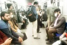 ♦خانه‌نشینی با غم نان/ تعدادی از مسافران مترو و شهروندان 