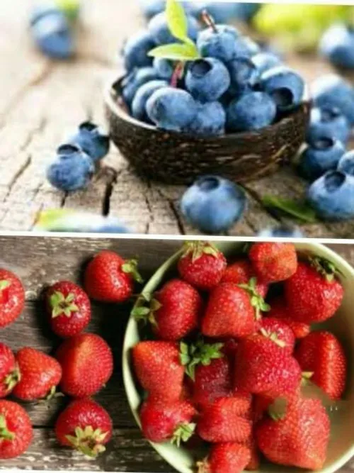 🍓 خوردن توت فرنگی و بلوبری می تواند در طولانی مدت خطر حمل