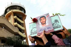 تشییع پیکر مطهر 11 شهید دفاع مقدس در بوشهر .آغوش باز بوشه