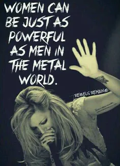 زن ها هم میتونن همونقدر قوی باشن که مردا تو دنیای متال هس
