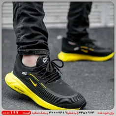 کفش ورزشی Nike مردانه مشکی زرد مدل Viliam