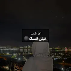 شب خیلی قشنگه ما زشت تصور کردیم🌑