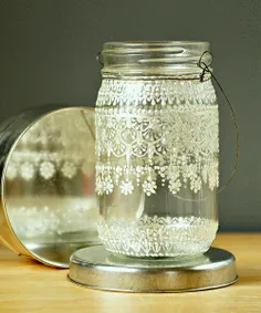 #ایده با #شیشه مربا و شمع 