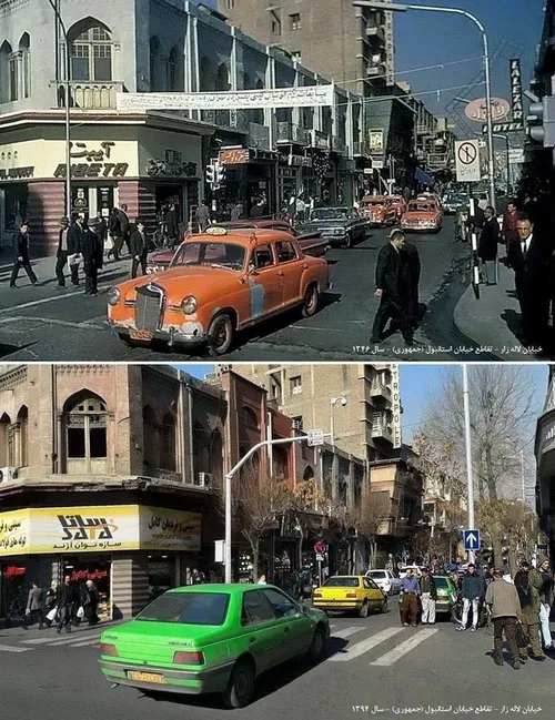 خیابان لاله زار تهران تقاطع خیابان استانبول (جمهوری)