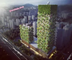 یک برج تجاری و یک هتل در چین در حال ساخت هستند که مانند ی
