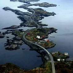 جاده آتلانیتک در کشور نروژ به عنوان یکی از زیباترین جاده‌