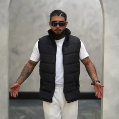 🎁 پافر مردانه مشکی مدل Saniyar