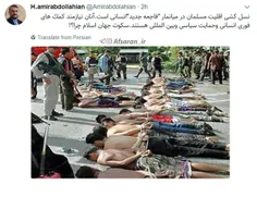 توئیت امیر عبداللهیان در خصوص نسل‌کشی مسلمانان روهینگیا د