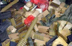 نیروهای مردمی یمن یک انبار بزرگ اسلحه #تروریست های تحت حم