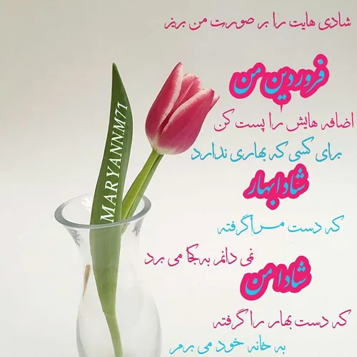 🍃 🌸 شادی هایت را بر صورت من بریز