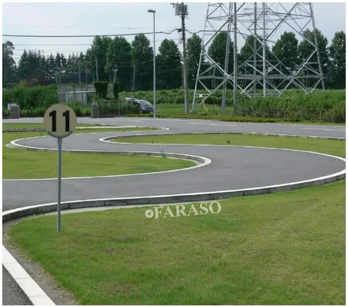 در ژاپن از موارد آزمون رانندگی عملی، دنده عقب راندن در یک