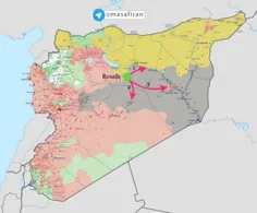 🗺  نقشه تحولات میدانی سوریه: 