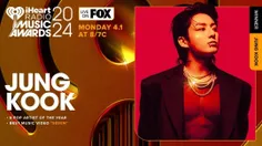 ⤵️ جونگ‌کوک در مراسم IHEARTRADIO 2024 برنده‌ی جوایز K-POP