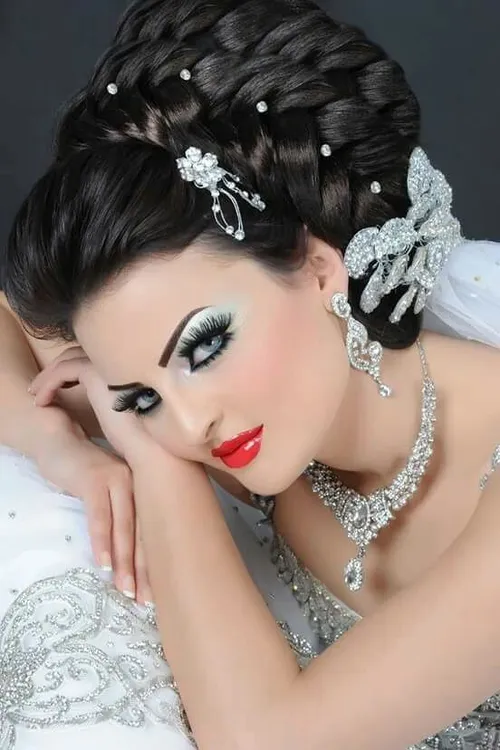 میکاب آرایش خلیجی مدل مو گریم عروس