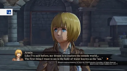 aot game armin arlert attack on titan SNK