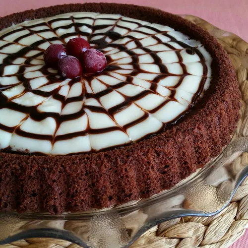 *تارت کیک شکلاتی با فیلینگ پودینگ