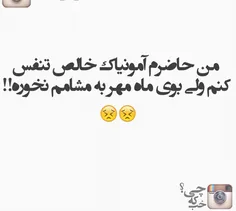 نشنوم کسی بوی مهر به مشامش خورده باشه ها!!!