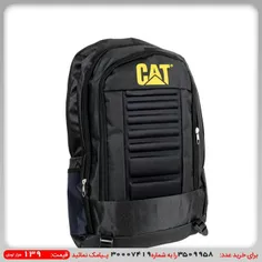 کوله پشتی Cat مشکی مدل behroz