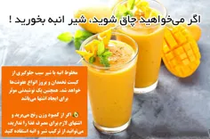 اگر می‌خواهید چاق شوید، شیر انبه بخورید !