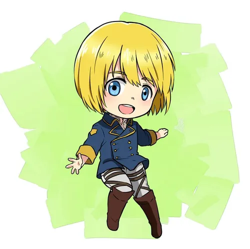 chibi👯 😋 armin arlert😶 😇 kawaii😳 😭 ❤ attack fan art アルミン💛