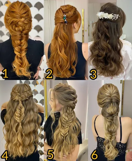 اگه بری عروسی،کدوم مدل مو رو انتخاب می کنی؟