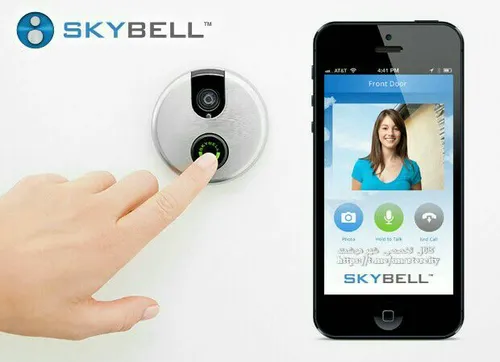 قفل هوشمند SkyBell شما را قادر می سازد تا بتوانید با مراج