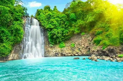 طبیعت آبشار رود آرامش بخش کپی با ذکر صلوات جهت سلامتی و ت