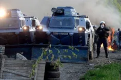 🚨 پلیس فرانسه خودروهای زرهی را در مناطق مختلف پایتخت پاری
