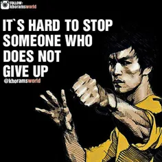 🌷 It's hard to stop someone who does not give up. 