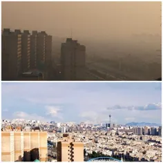 📸 وضعیت آلودگی ۱۹ روزه تهران در وضعیت بنفش