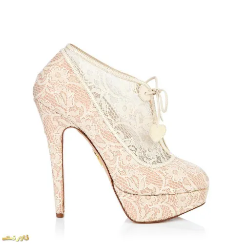 مدل کفش پاشنه بلند عروس برند شارلوت المپیا