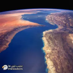 تصویری زیبا از خلیج فارس از ایستگاه فضایی بین المللی، خلی