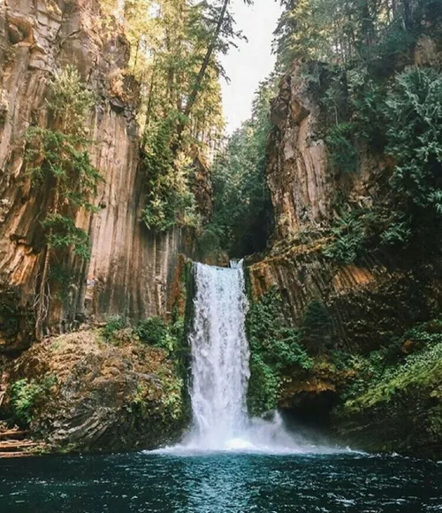 آبشار توکتی (Toketee Falls) آبشاری در کشور آمریکا با ارتف