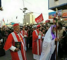 کاروان #مسیحیان عراق در اجتماع بزرگ پیاده روی اربعین