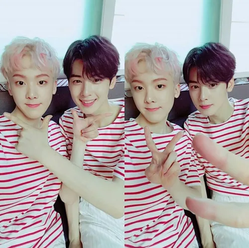 SANHA AND EUNWOO