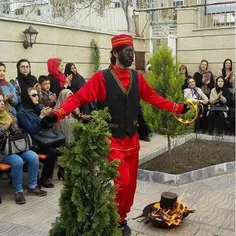 Residents of a retirement home celebrate Chahar-Shanbe-So