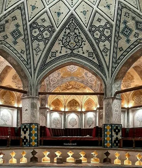 نمایی از حمام سلطان امیر احمد، کاشان، اصفهان