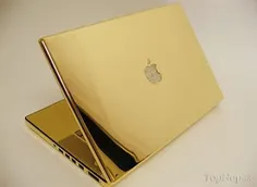لپ تاپ شرکت اپل ساخته شده از طلا-apple