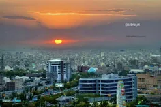 💯 غروب زیبای آفتاب در تـبـریـز 😍 ❤ ️