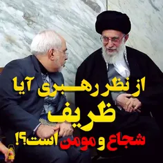 آیا از نظر رهبری #ظریف، شجاع و مومن است؟!