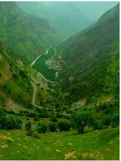 طبیعت زیبای روستای بلبر در منطقه #اورامان کردستان....
