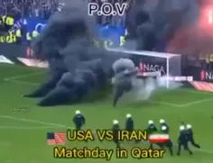 بازی ایران و آمریکا در قطر 😁
